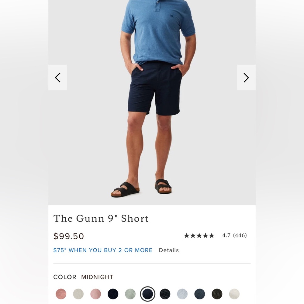 RODD & GUNN 9 inch shorts